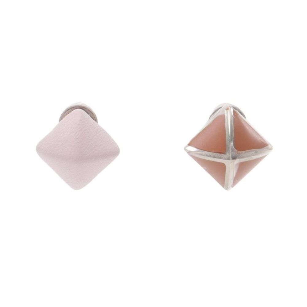 Hermes Medor GuaiNe PM Stainless Steel Swift Earrings